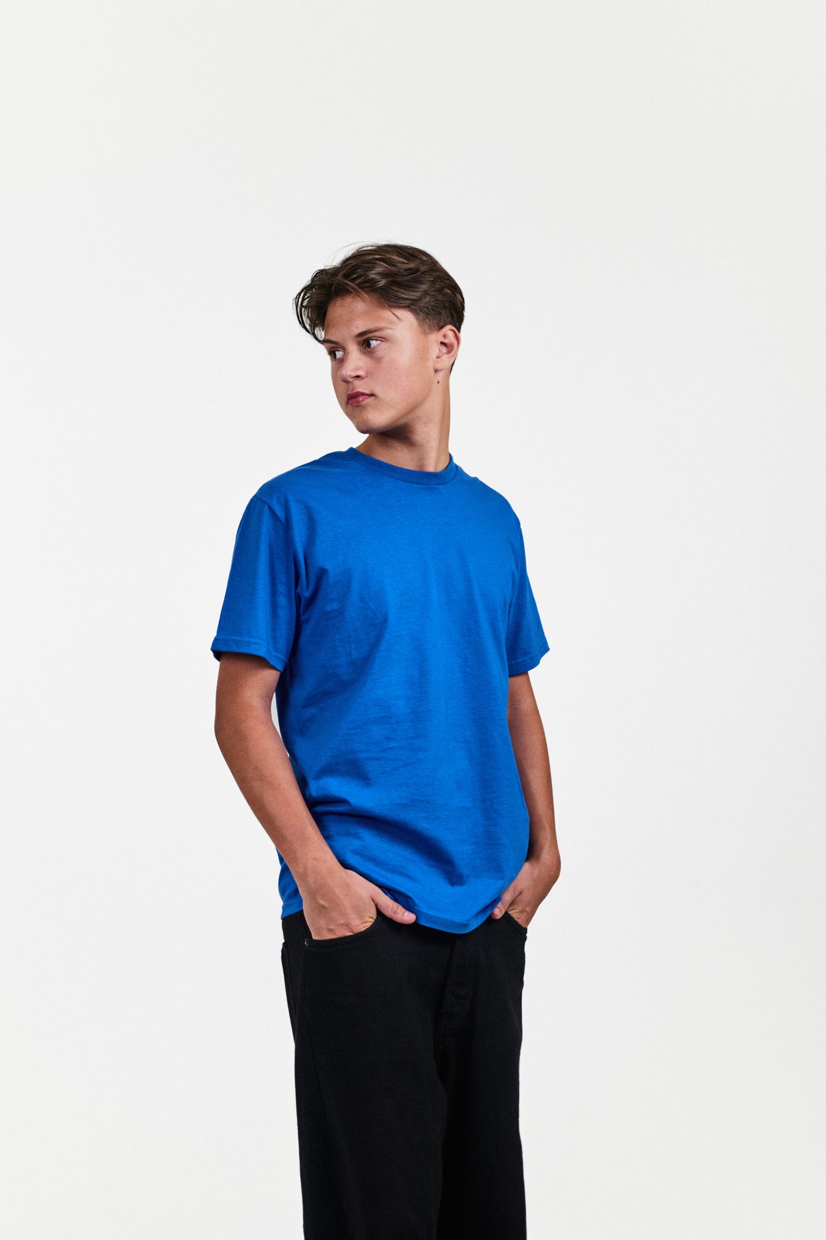 BLANK TEE BLÅ