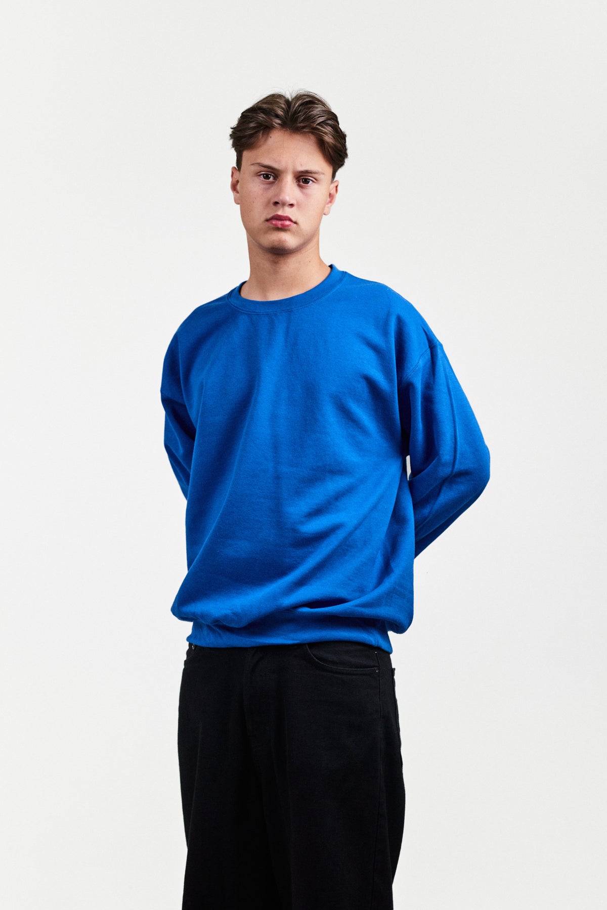 BLANK SWEATSHIRT BLÅ