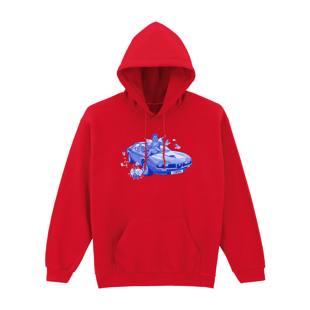 ANGELCAR HOODIE RØD