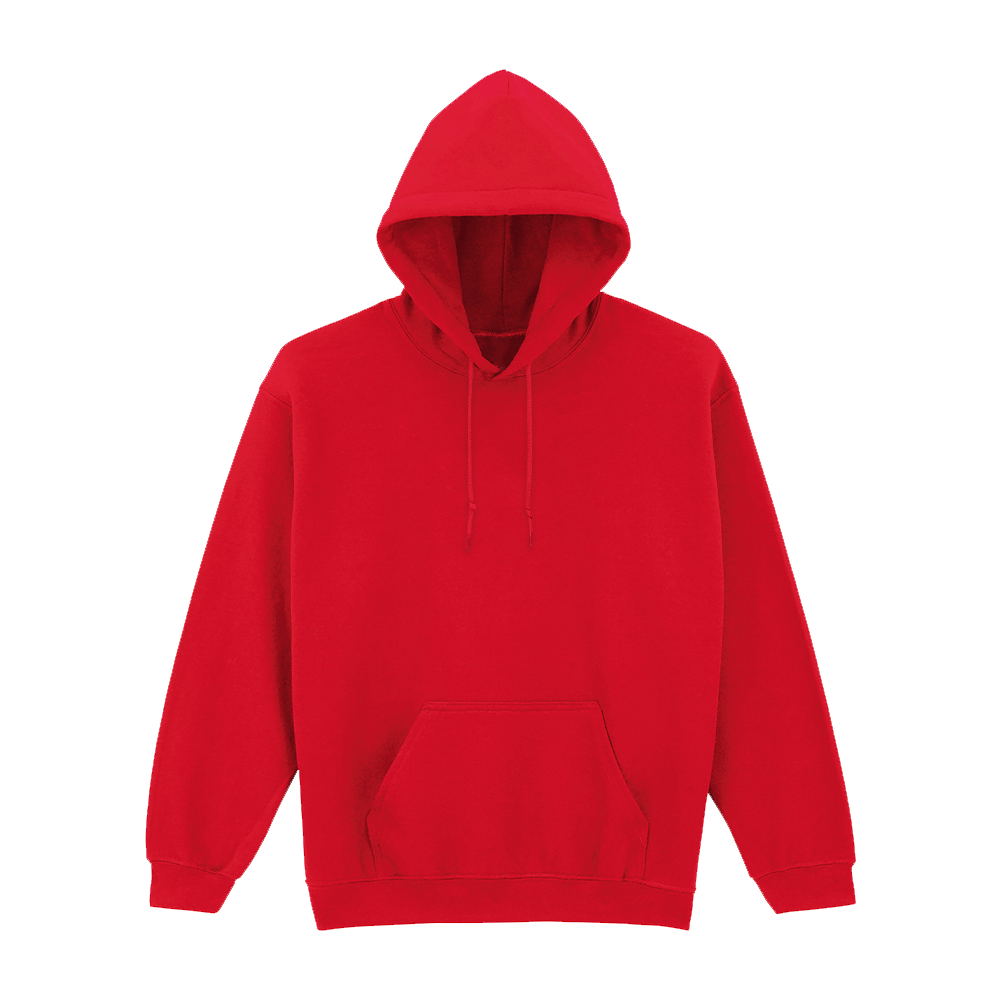BLANK HOODIE RØD