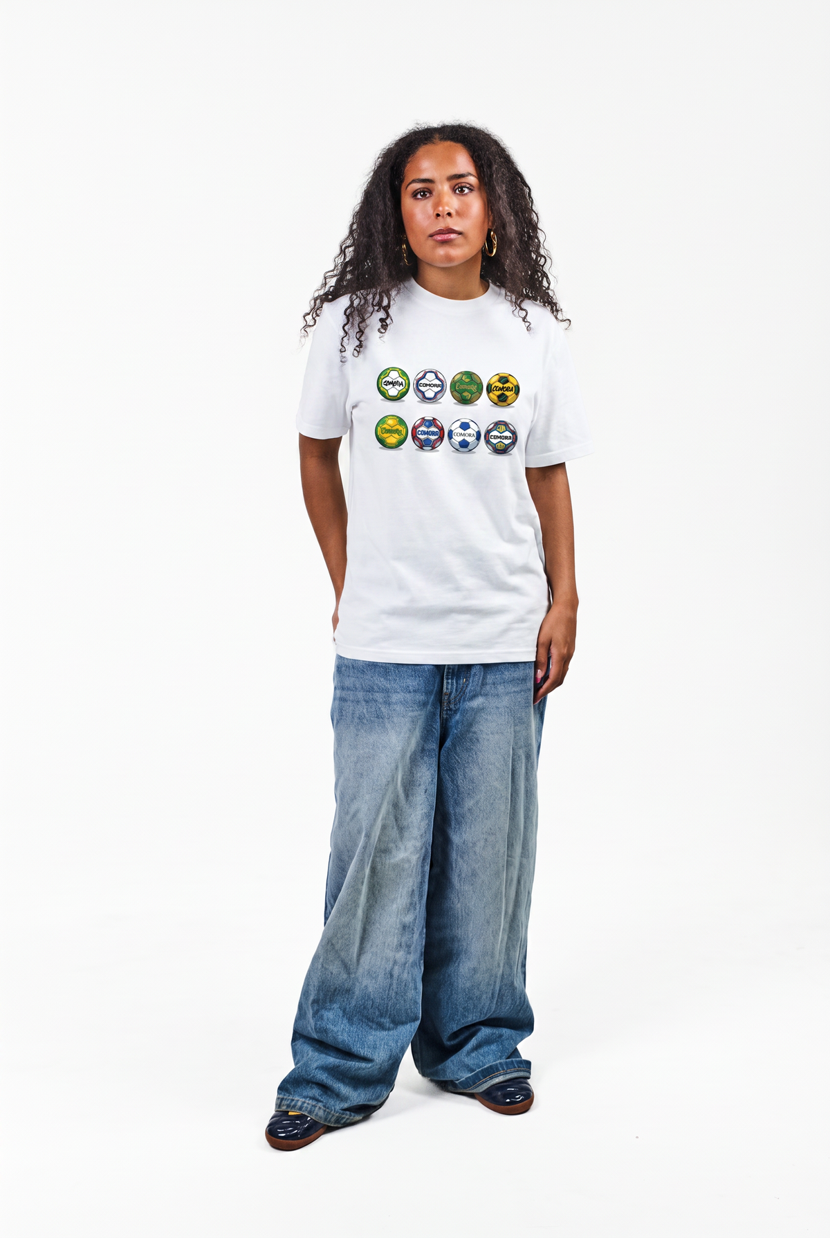 FOOTBALL TEE HVID