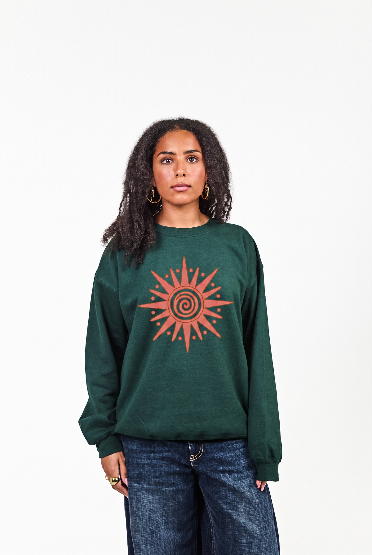 REDSUN SWEATSHIRT MØRKEGRØN