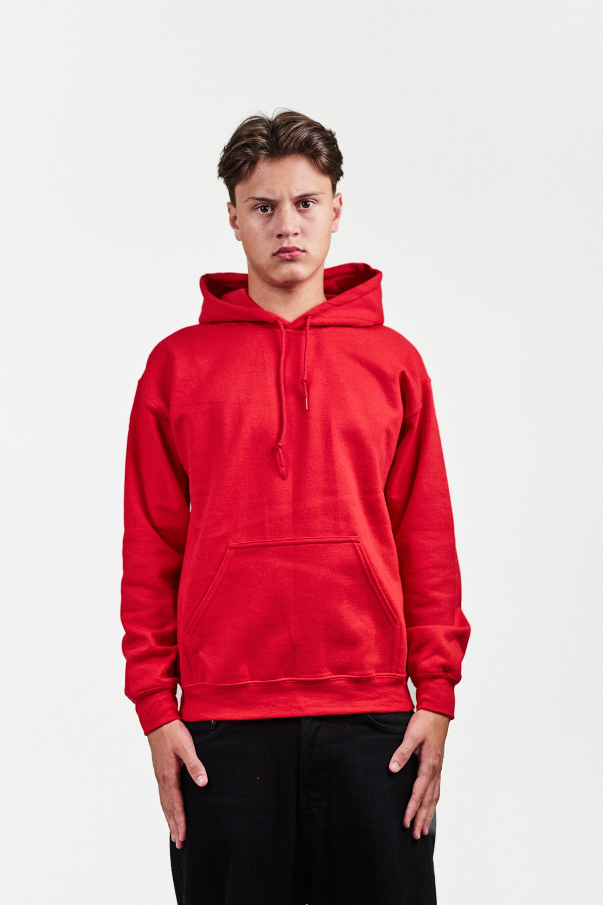 BLANK HOODIE RØD