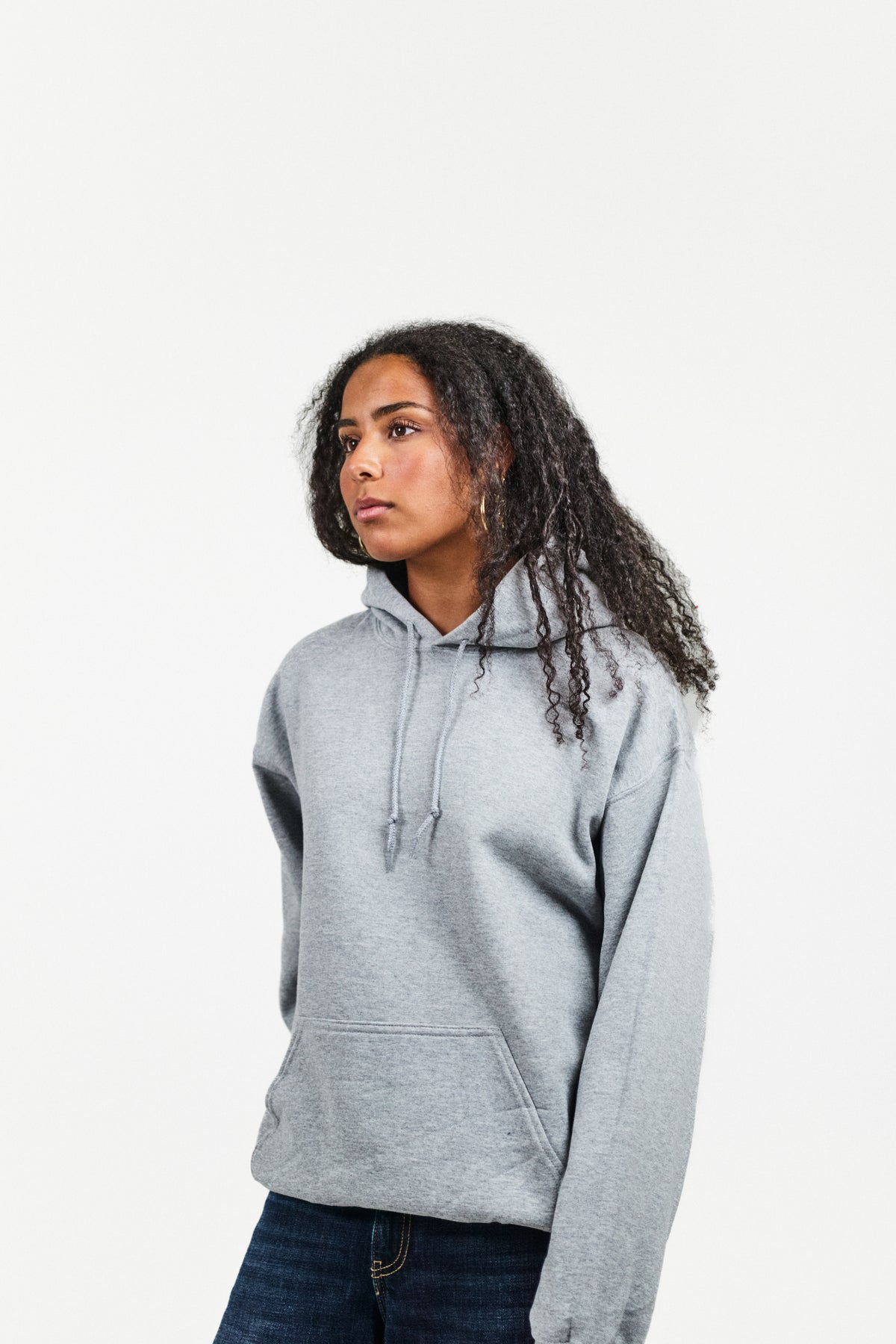 BLANK HOODIE GRÅ