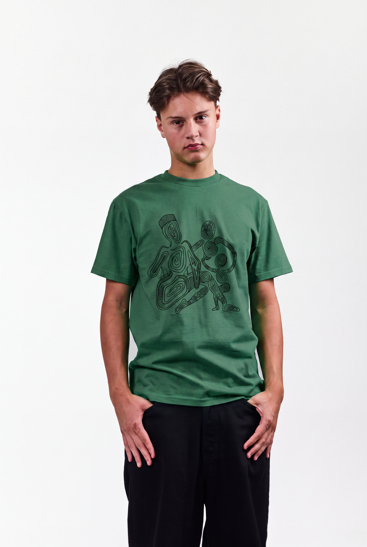 LINES TEE GRØN
