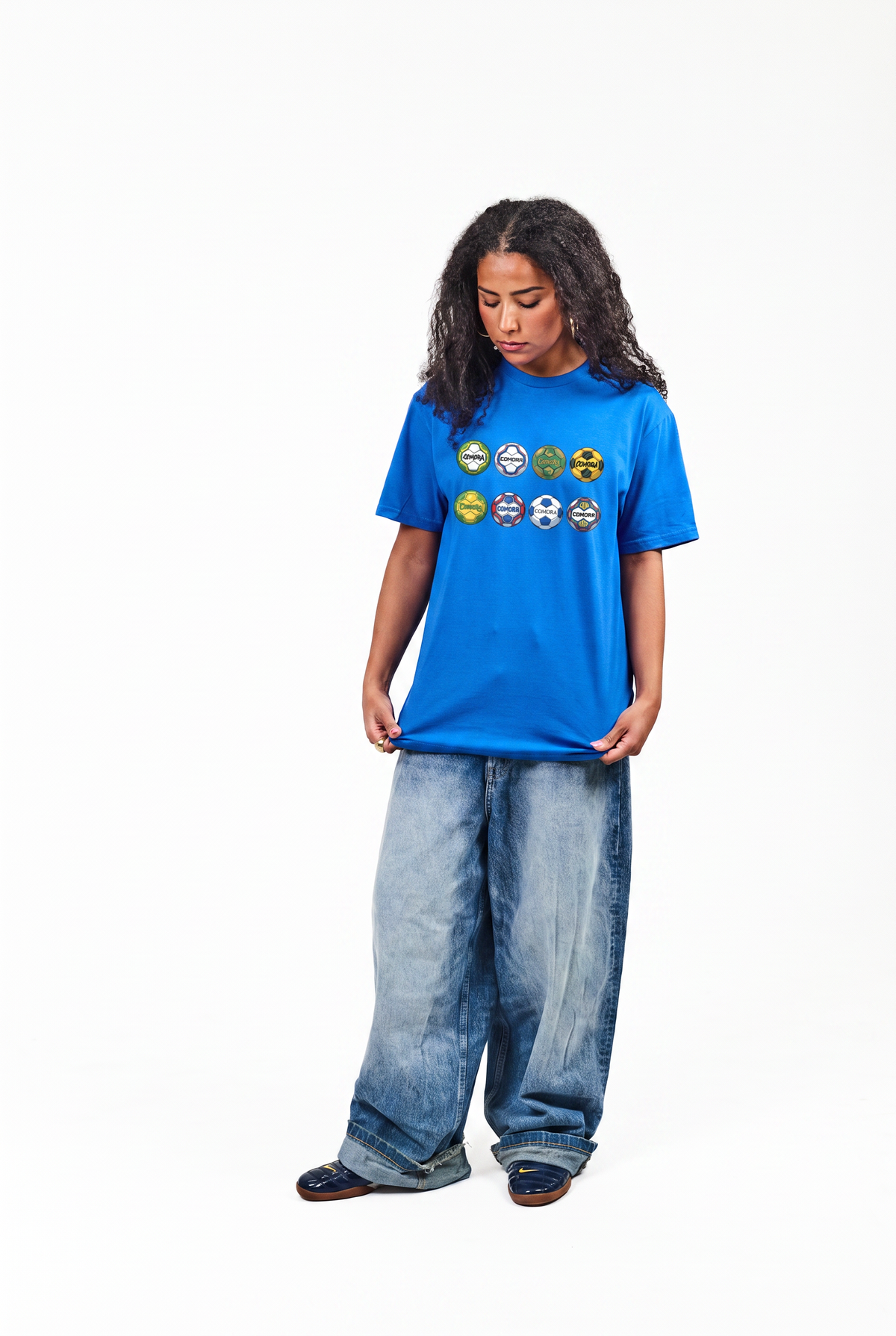 FOOTBALL TEE BLÅ