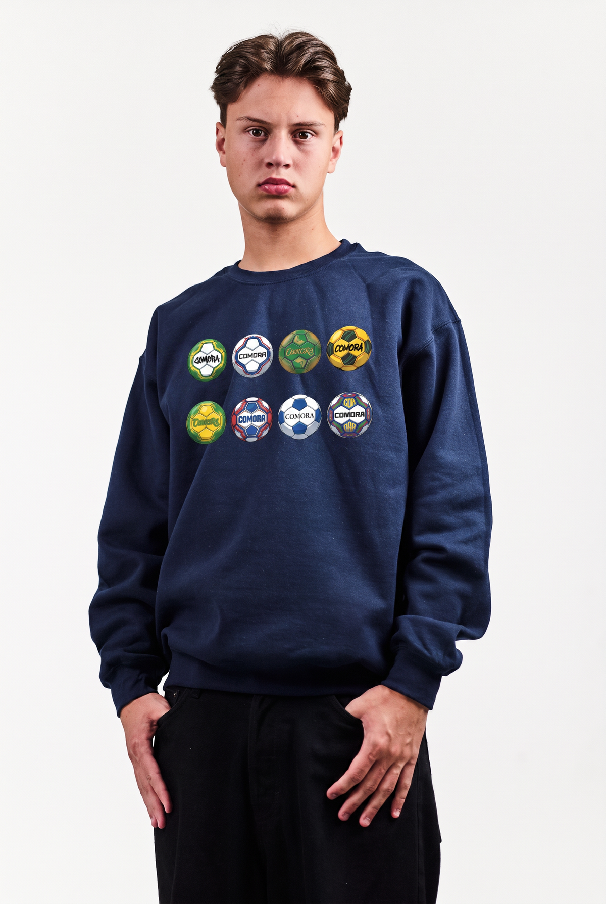 FOOTBALL SWEATSHIRT MØRKEBLÅ